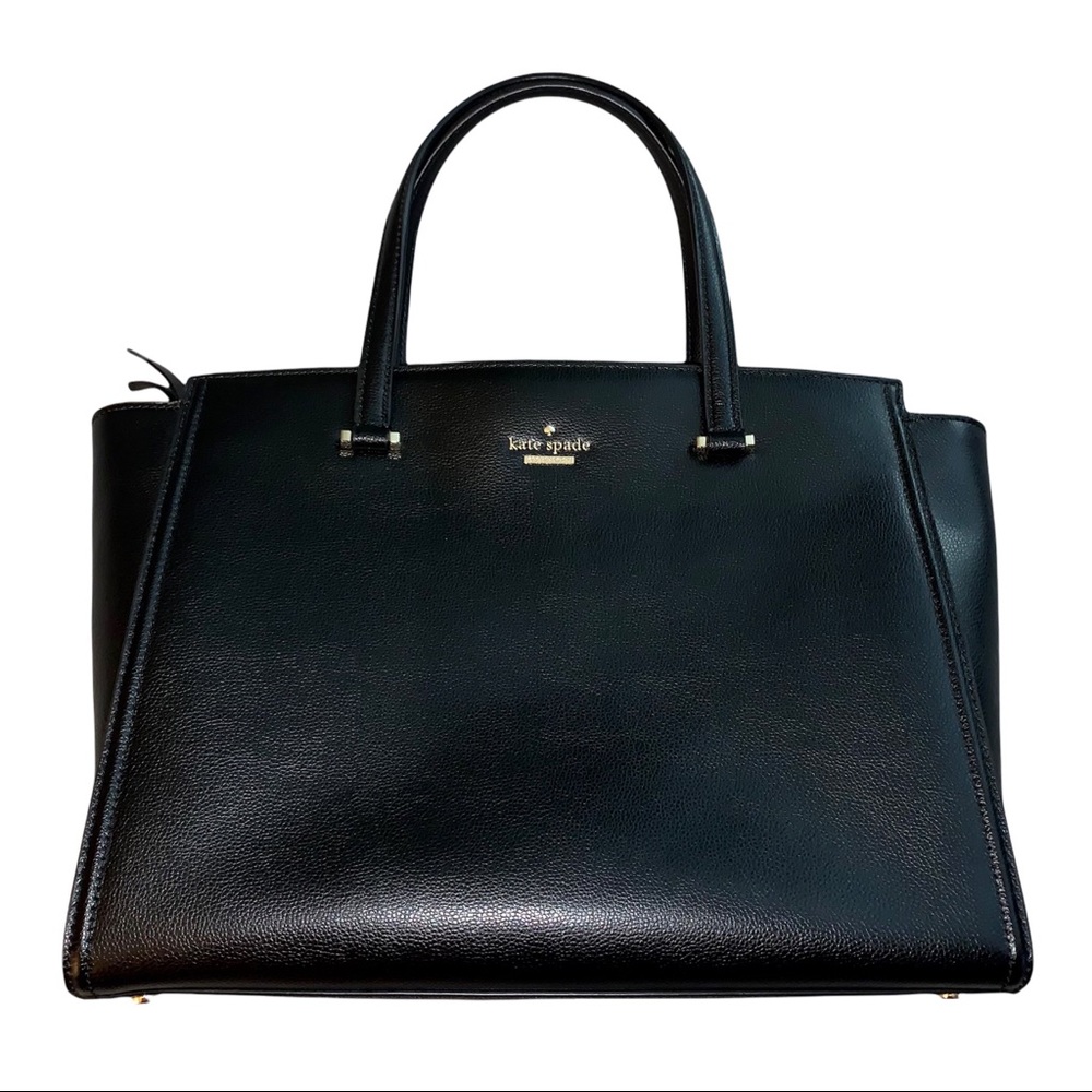 Kate Spade Black Leather Large Tote Purse